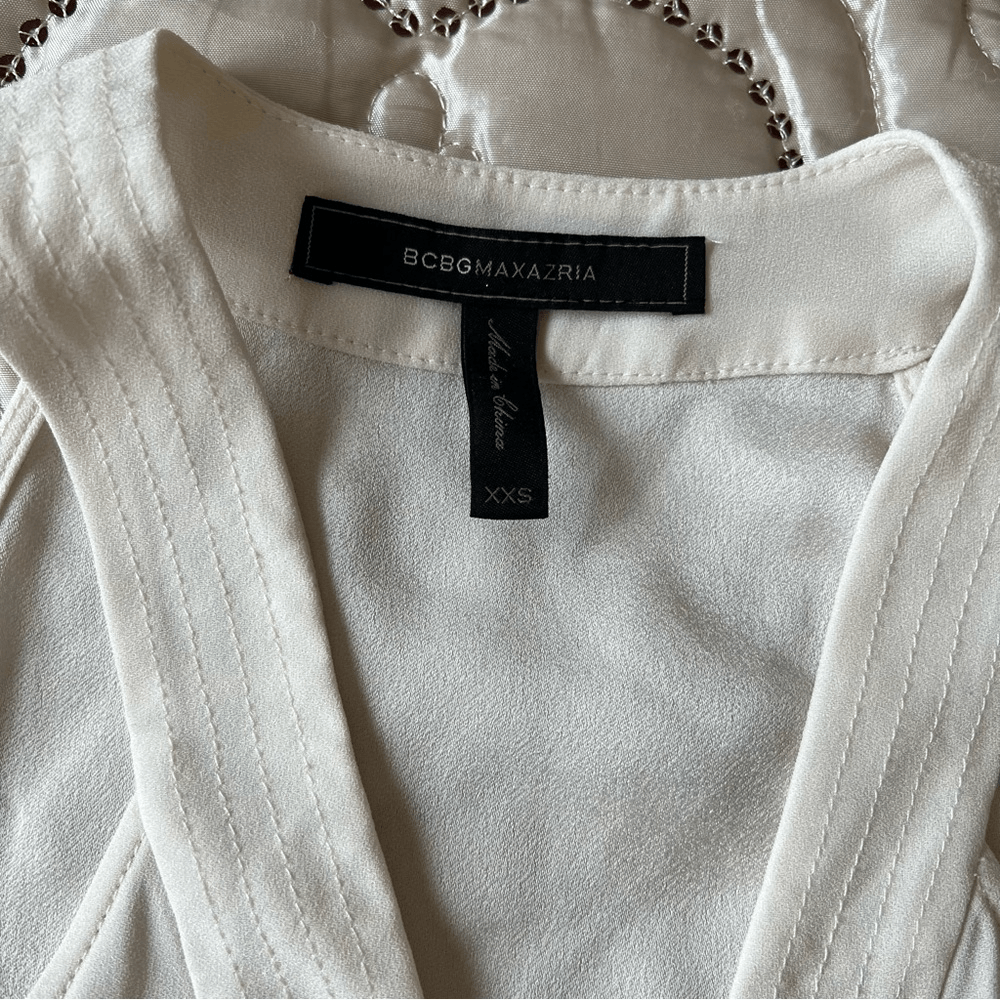 BCBGMaxazria Lace Up Tank Top Sleeveless Blouse Size XXS