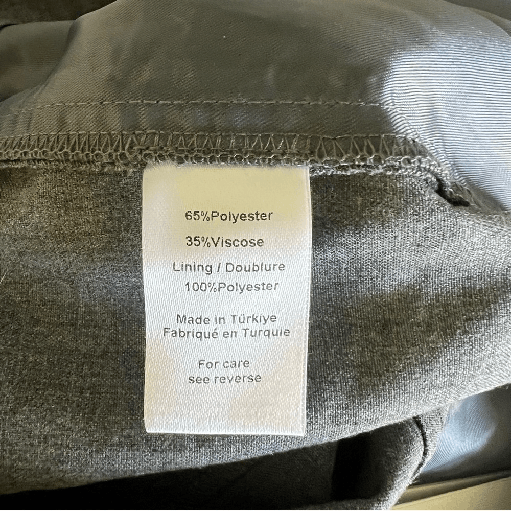 RONNY KOBO 90's Trouser Dress Pants in Grey NEW Size Small Low Rise Y2K 90s