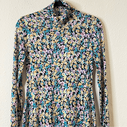 AFRM Shailene Floral Sheer Long Sleeve Dress Size Medium