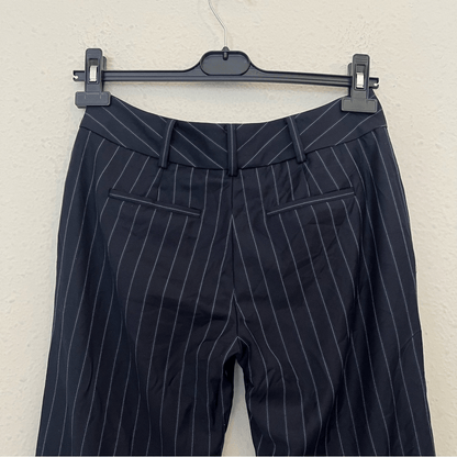 Brooks Brothers Navy Blue Pinstriped Trousers Wool Dress Pants Size 0P
