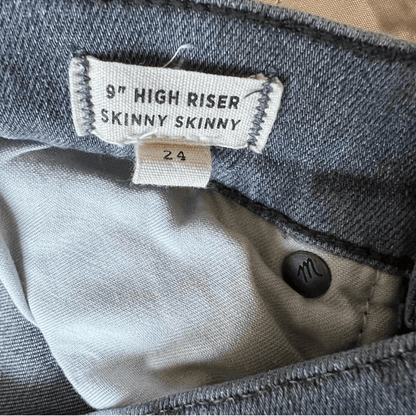 Madewell 10" High Rise Skinny Jeans in Gray Size 24