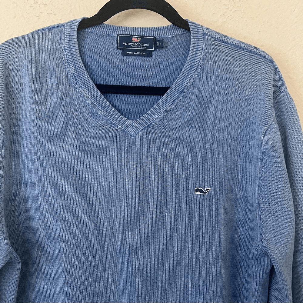 Vineyard Vines Cashmere Blend V-neck Sweater Size Large