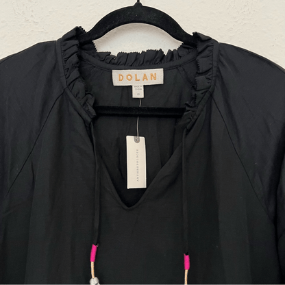 Anthropologie Ivanhoe Black Mini Tunic Dress by Dolan NEW Size XS