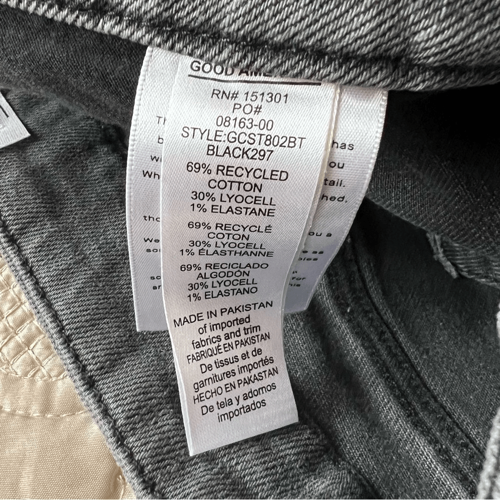 Anthropologie Good American Curve High-Rise Straight Jeans NEW Plus Size 22