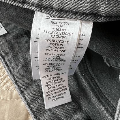 Anthropologie Good American Curve High-Rise Straight Jeans NEW Plus Size 22