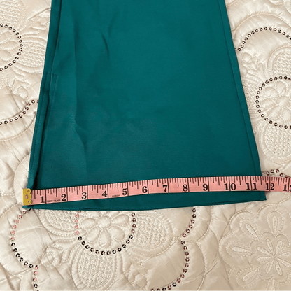 Anthropologie Flat White Flare Pants in Green NEW Size Medium