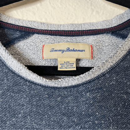 Tommy Bahama Mens Crew Neck Pullover Sweatshirt Sweater  French Terry Size Large