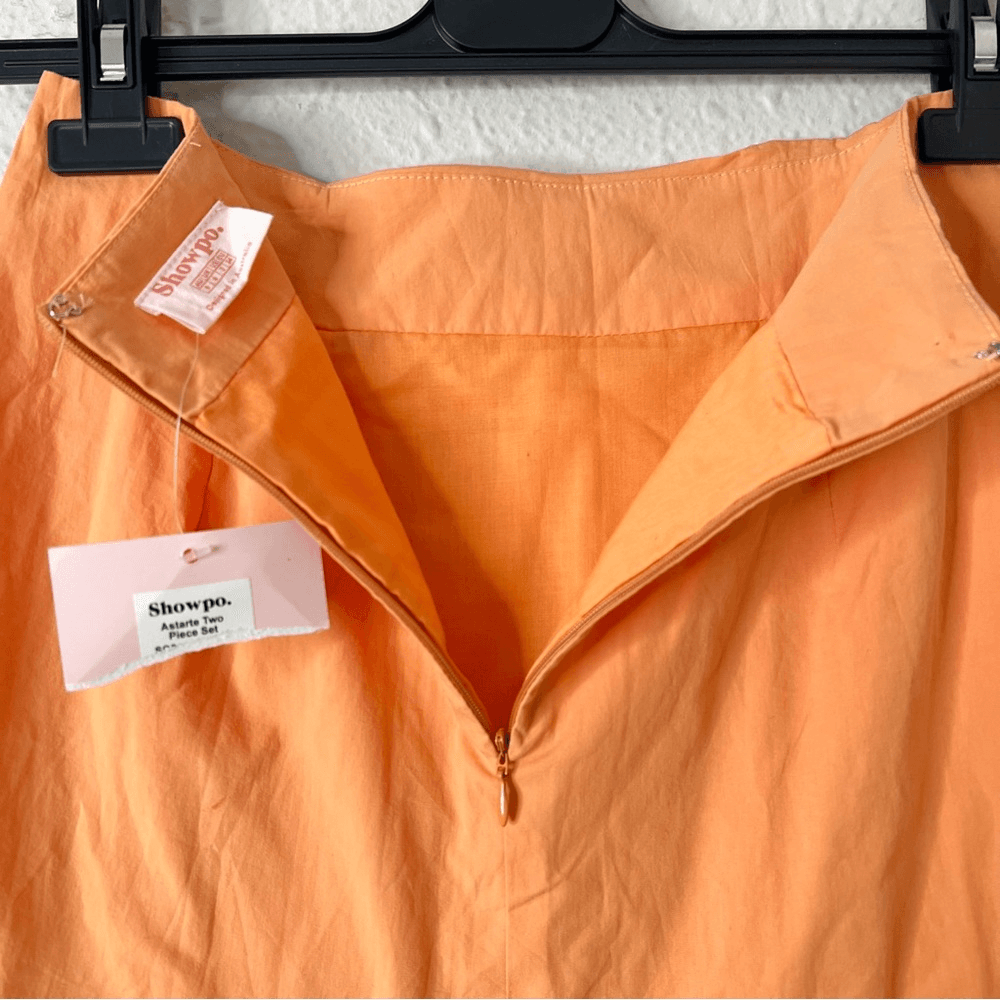 Showpo Astarte Ruched Mini Skirt In Sherbet NEW Size 2