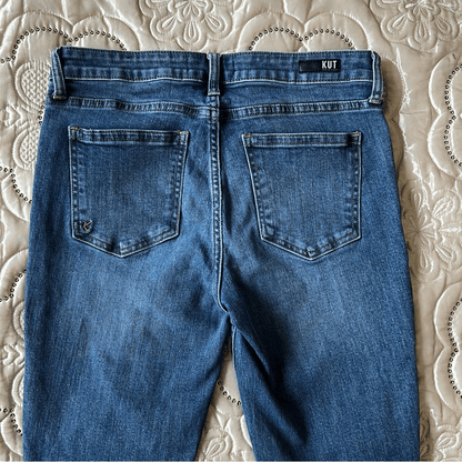 Kut From The Cloth Distressed Jeans Medium Wash Size 6