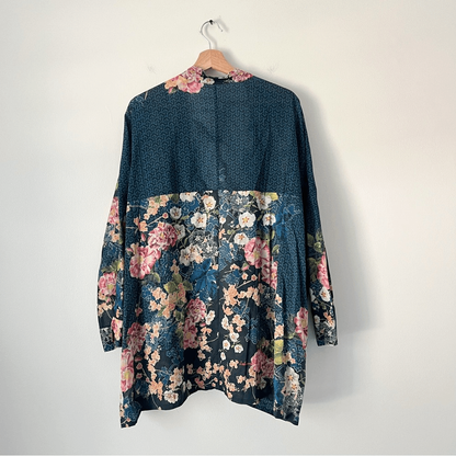 Johnny Was Cardi Timmie Print Floral Kimono Top NEW Plus Size 2X