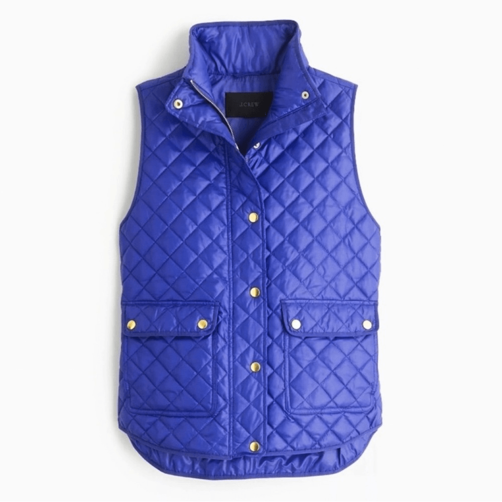 J. Crew Down Field Quilted Puffer Vest Size Small