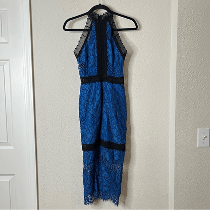 ALEXIS Marlowe Halter Lace Midi Dress Size XS