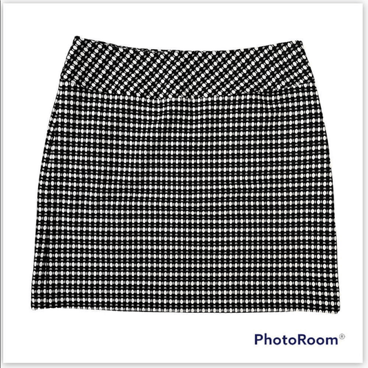 Ann Taylor LOFT Geometric Print Mini Skirt Size 8 Petites