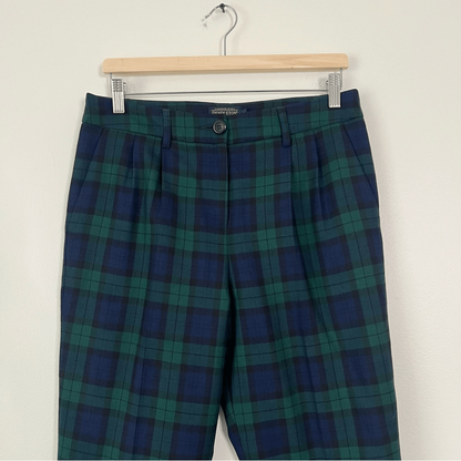 Pendleton Woolenmills Virgin Wool Plaid Trousers Dress Pants Size 8