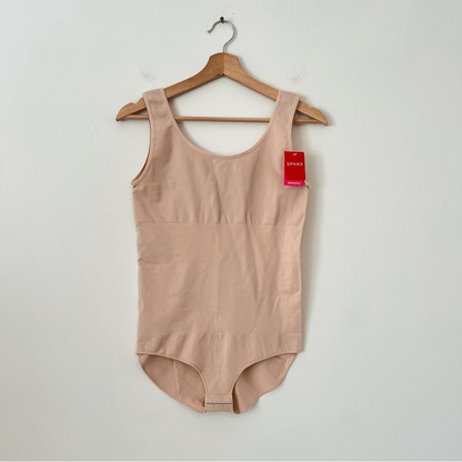 SPANX Smooth The Base Bodysuit in Tan NEW Size XL Sleeveless