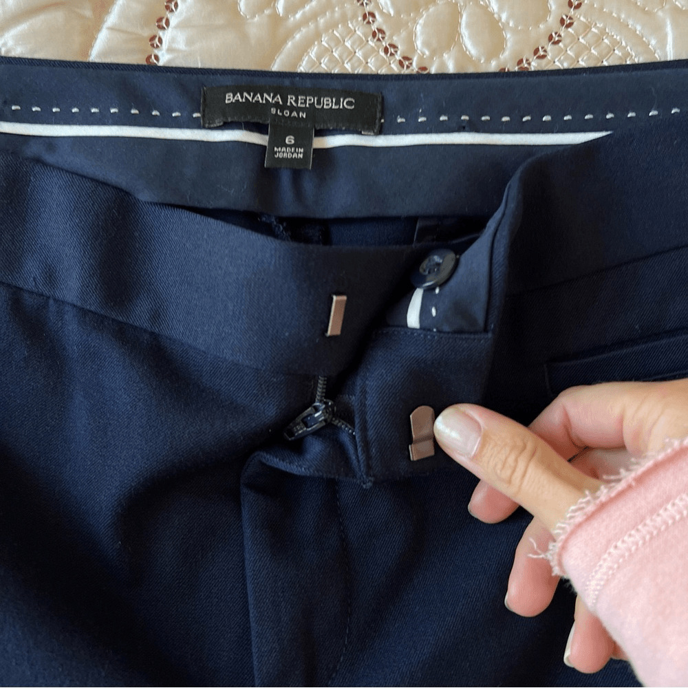 Banana Republic Navy Blue Sloan Slim Ankle Pants Size 6