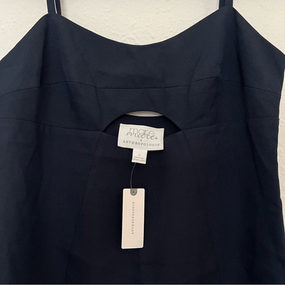 Anthropologie Mare Mare Cut-Out Shift Navy Mini Dress NEW Size Small