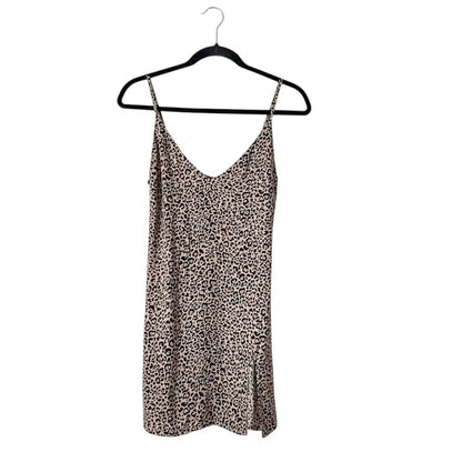 Reformation Marlow Animal Leopard Print Mini Slip Dress Size XS