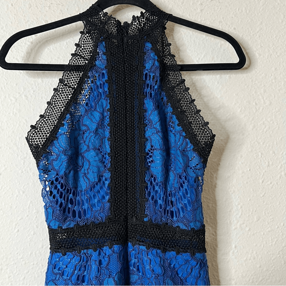 ALEXIS Marlowe Halter Lace Midi Dress Size XS