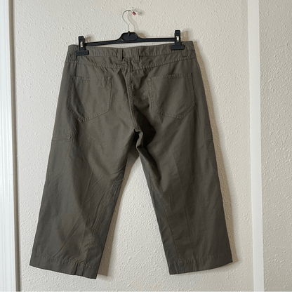 ARCTERYX Womens Cropped Cargo Capri Pants in Green Size 14 Outdoor Hiking