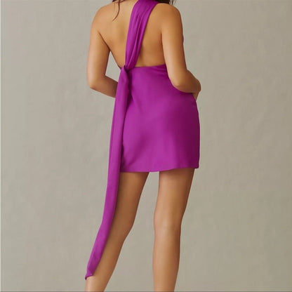 Anthropologie MISHA Halter Mini Dress NEW Size 8