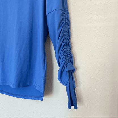 Fabletics Periwinkle Blue Cashel Adjustable Long Sleeve Cinched Top Size XS