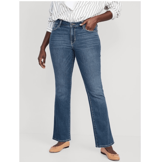 Old Navy Mid-Rise Kicker Boot-Cut Jeans NEW Plus Size 28