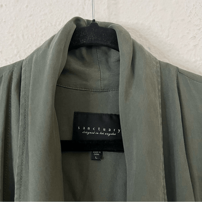 Sanctuary Army Green Utility Vest Size Large