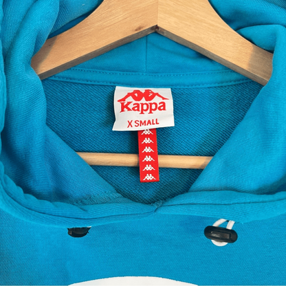 Kappa Pop Elanta Cropped Hoodie in Blue Size XS