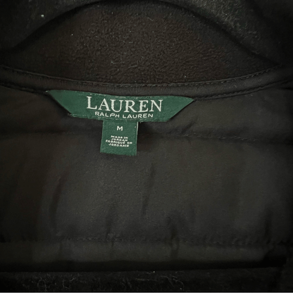 Lauren Ralph Lauren Zip Up Black Jacket Size Medium