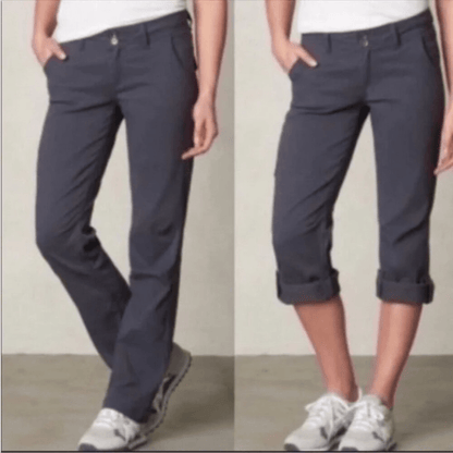 Prana Gray Halle Convertible Cargo Outdoor Pants Gray Size 8