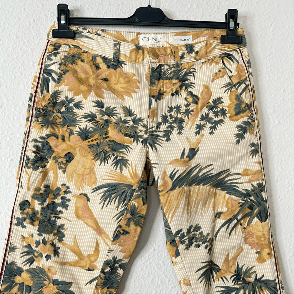 Anthropologie Relaxed Tropical Chino Pants Size 27