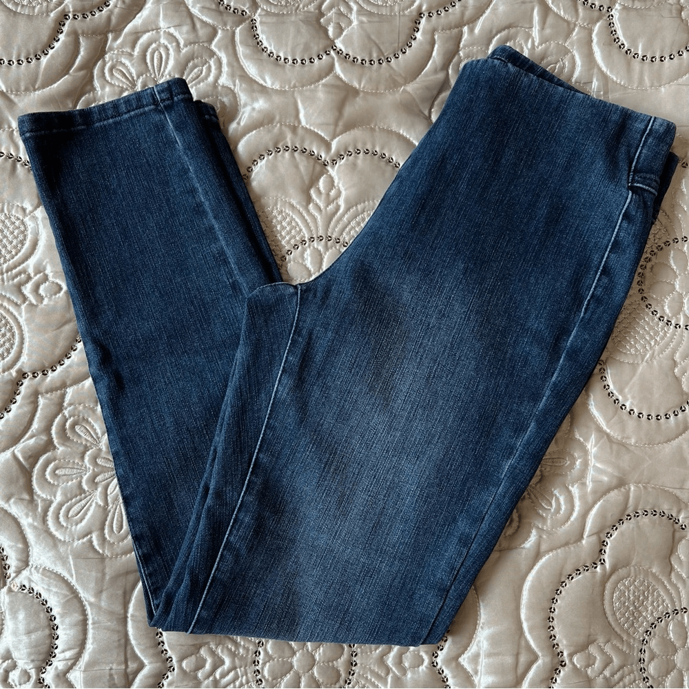 Soft Surroundings Pull On High Rise Skinny Denim Jeans Size XS Petites