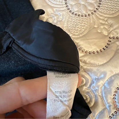 Cabi Heather Black Audrey Skinny Ankle Pants Leggings Size 2