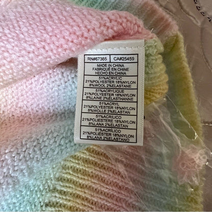 BB Dakota by Steve Madden Wool Blend Ombre Sweater NEW Size Large