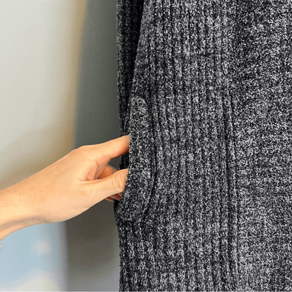 Barefoot Dreams Cozychic Lite Cardigan Pus Size 3X in Charcoal Gray STYLE 494