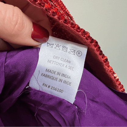 Retrofete Grace Dip Dye Sequin Mini Dress NEW Size Small