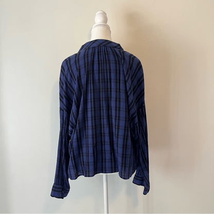 Madewell Highroad Popover Chelton Plaid Shirt Size XL