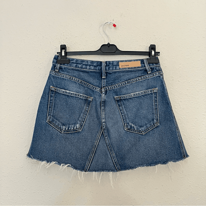 GRLFRND Eva Denim Mini Skirt Size 26 Medium Wash