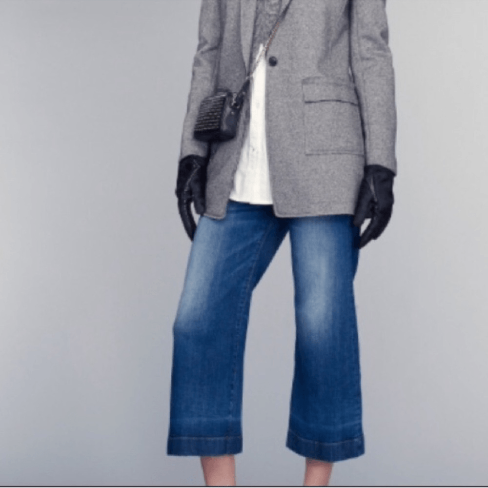 Lucky Brand Mid Rise Crop Wide Leg Jeans NWOT Plus Size 20