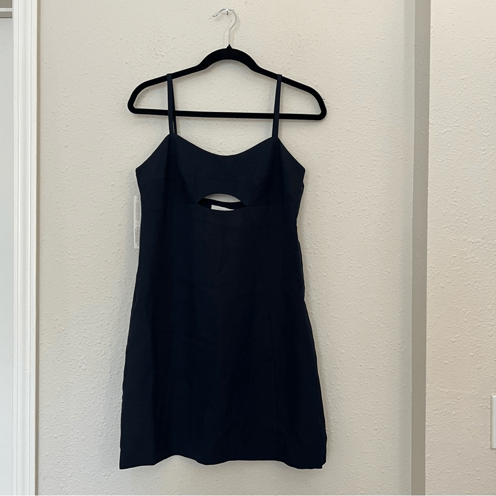 Anthropologie Mare Mare Cut-Out Shift Navy Mini Dress NEW Size Small