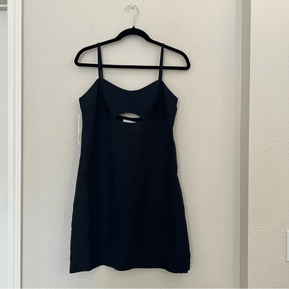 Anthropologie Mare Mare Cut-Out Shift Navy Mini Dress NEW Size Small