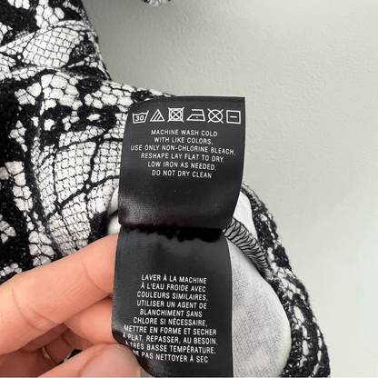 Anthropologie Postmark Leia Peplum Lace Print Top