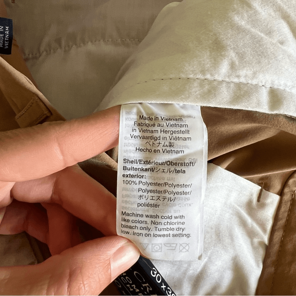 J. Crew Thompson Tapered Tech Chino Pants in Tan NEW Size 30x30