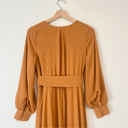 Jessakae Collection Marigold Long Maxi Dress Size Small Chiffon