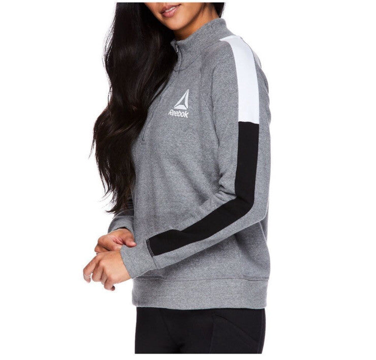 Reebok Turtleneck Half Zip Fleece Sweatshirt NEW Size Large