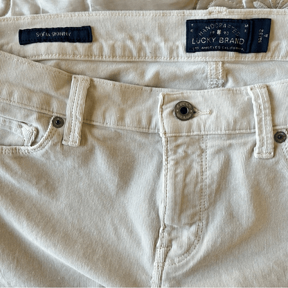 Lucky Brand Sofia Skinny Corduroy Pants Size 14/32