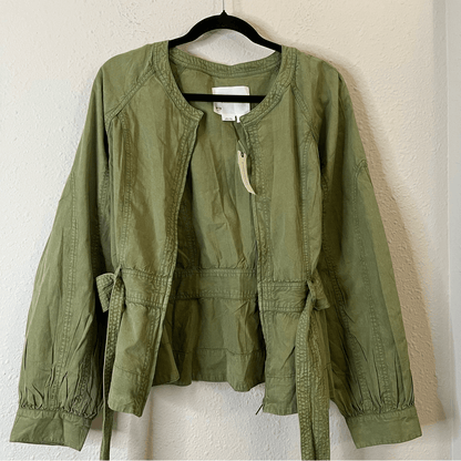 Anthropologie Belted Utility Jacket NEW Size Large