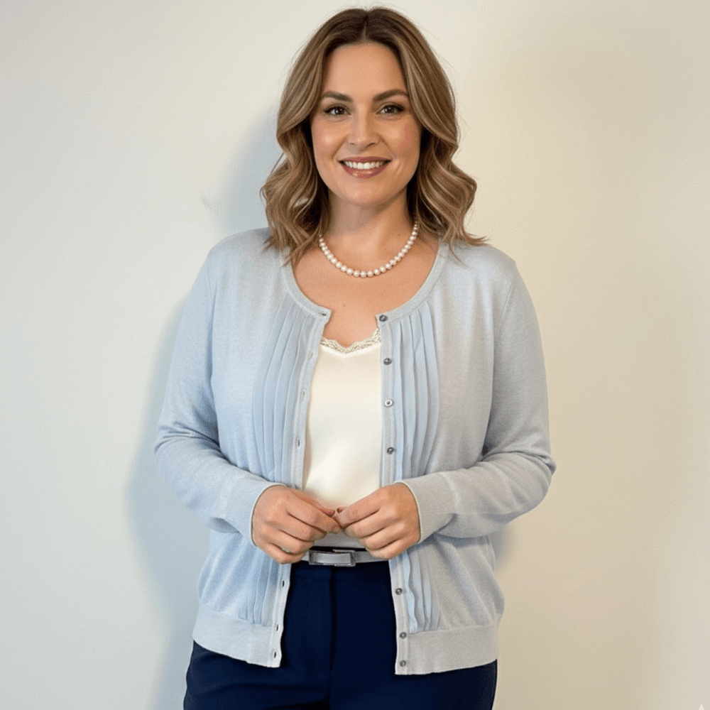 Talbots Italian Merino Wool Sweater Cardigan NEW Plus Size 2X Silk Trim