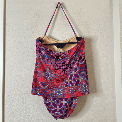 Garnet Hill Strapless One Piece Swimsuit NEW Size 12